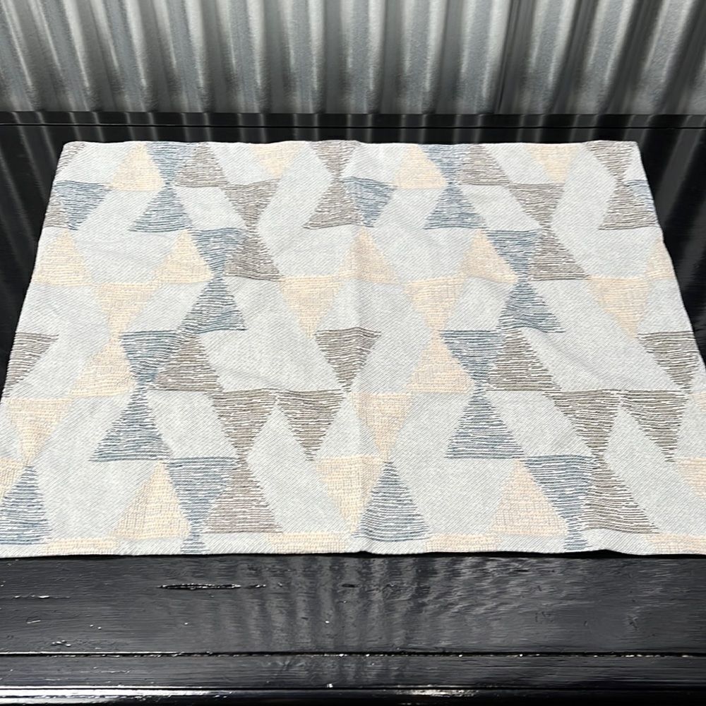 West Elm Stripe Shape Woven Sham